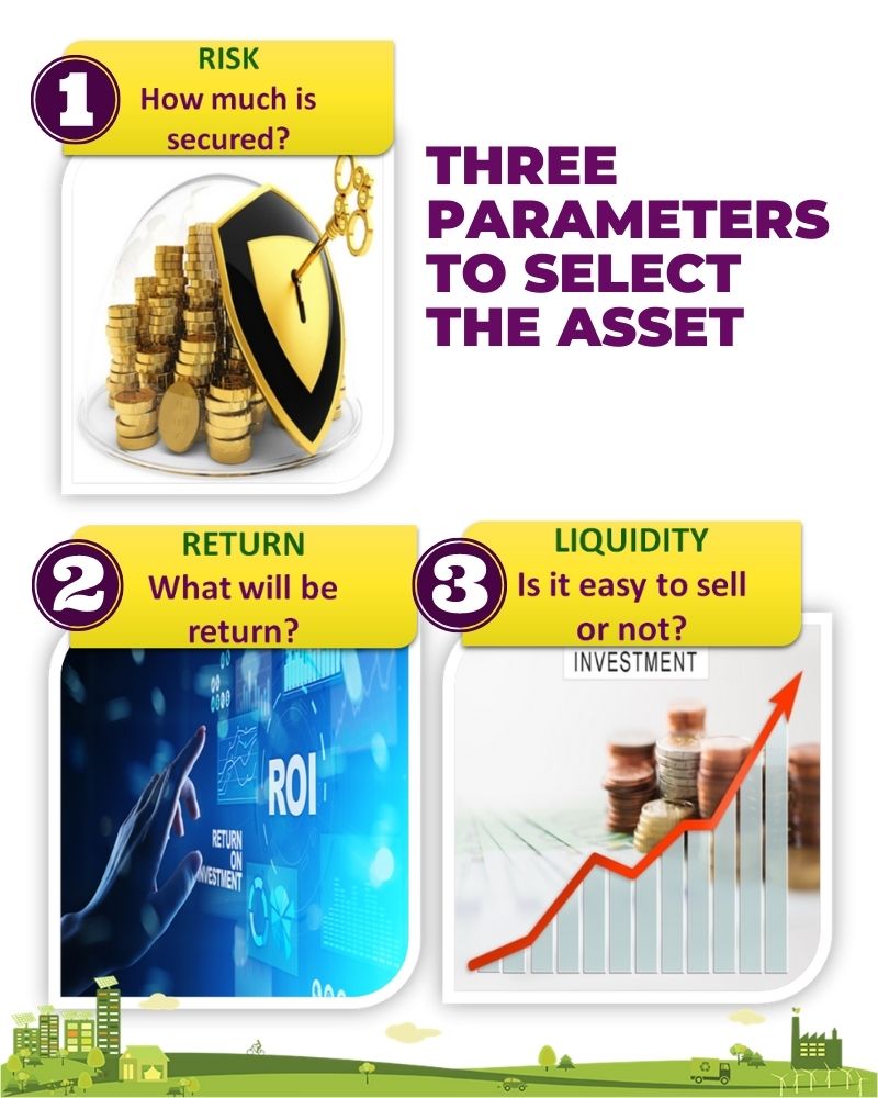 3 parameters to select asset